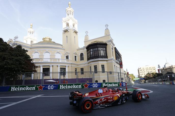 Baku Charles Leclerc Ferrari | Charles Leclerc bo četrto sezono zapored v Bakuju na prvem startnem položaju. | Foto Reuters