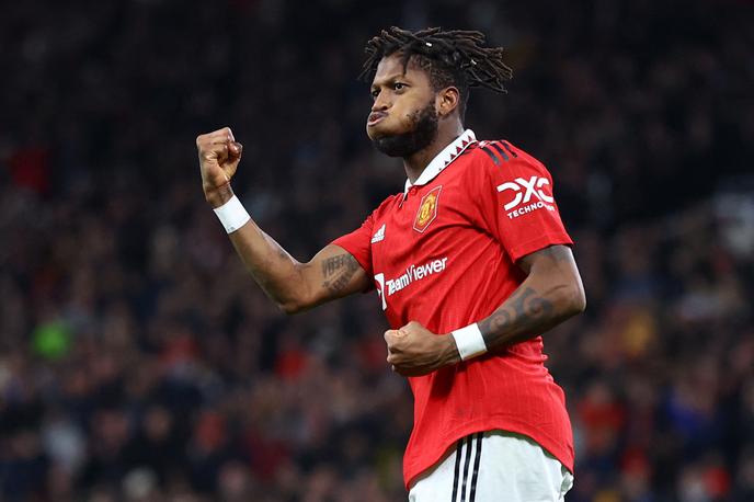 Manchester United Fred | Fred je po podaji Bruna Fernandesa v drugi minuti drugega polčasa vrnil United v igro za napredovanje. | Foto Reuters