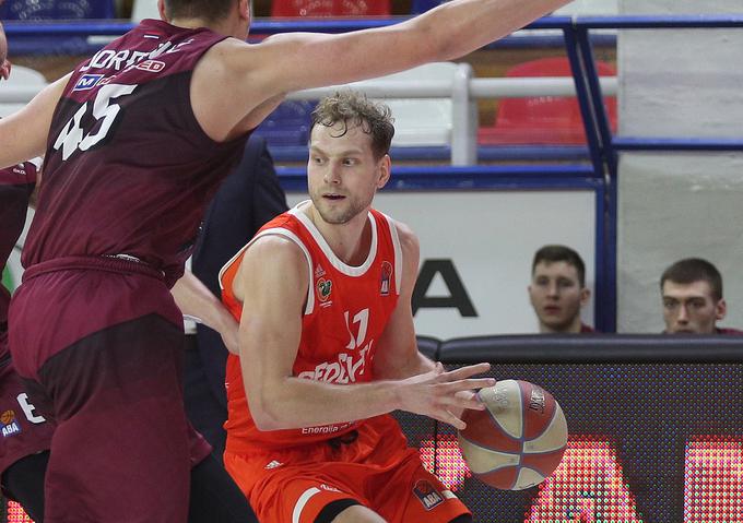 Jaka Blažič je bil MVP 18. kroga kroga lige ABA (27 točk, 4 skoki, 5 asistenc). | Foto: Sportida