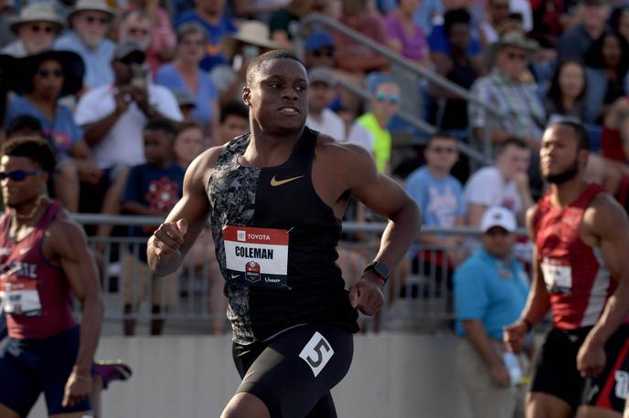 Christian Coleman | Christian Coleman se je javil prvič po tem, ko se je znašel v središču pozornosti svetovne atletske javnosti. | Foto Reuters