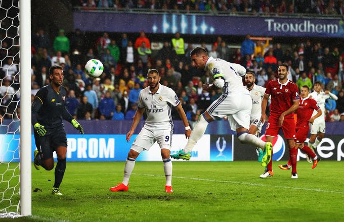 Sergio Ramos je izenačil na 2:2 v tretji minuti sodnikovega podaljška. | Foto: Guliverimage/Getty Images