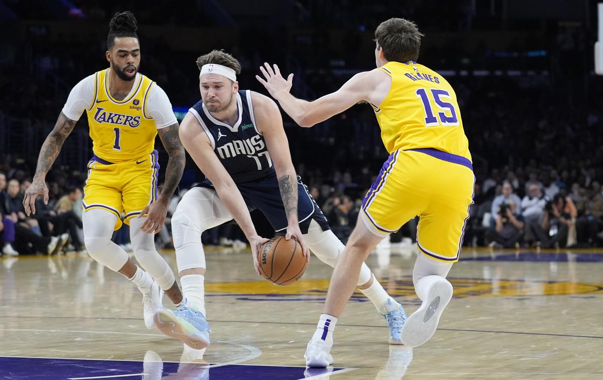 Luka Dončić | Luka Dončić je takoj ob vrnitvi na parket dosegel trojni dvojček. | Foto Guliverimage