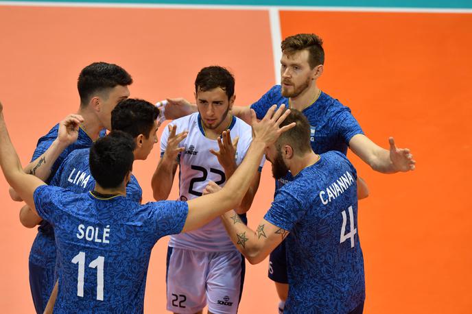 Cristian Poglajen | Argentinci kljub zmagi nad Slovenijo še niso varni. Proti Japoncem potrebujejo vsaj točko. | Foto FIVB