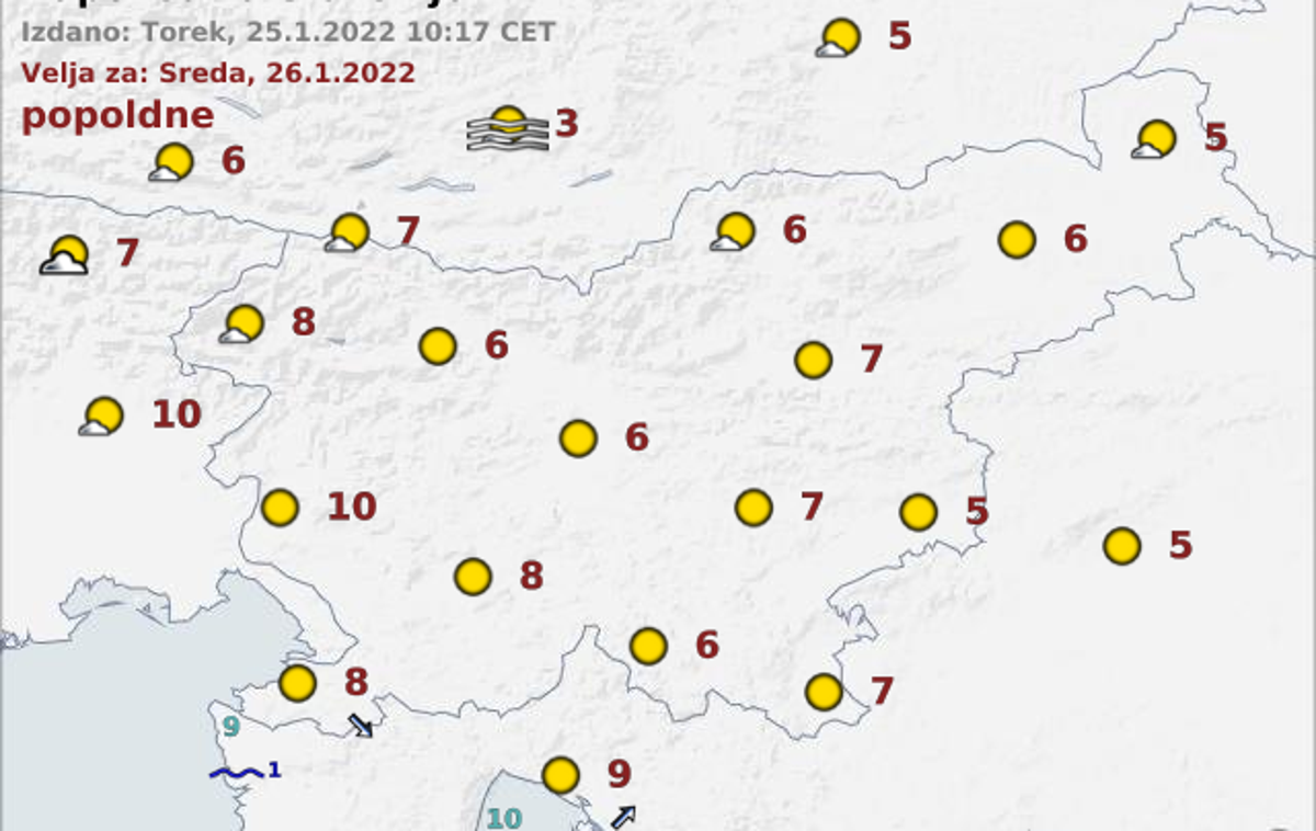 vreme | Foto ARSO Meteo