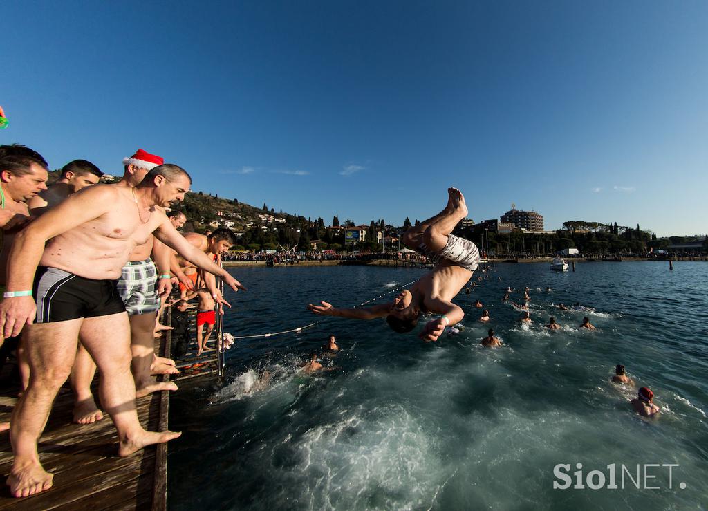 Novoletni skok v morje Portorož