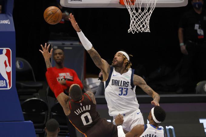 Damian Lillard (vs. Willie Cauley-Stein) je bil nerešljiva uganka za Dallas. | Foto: AP / Guliverimage