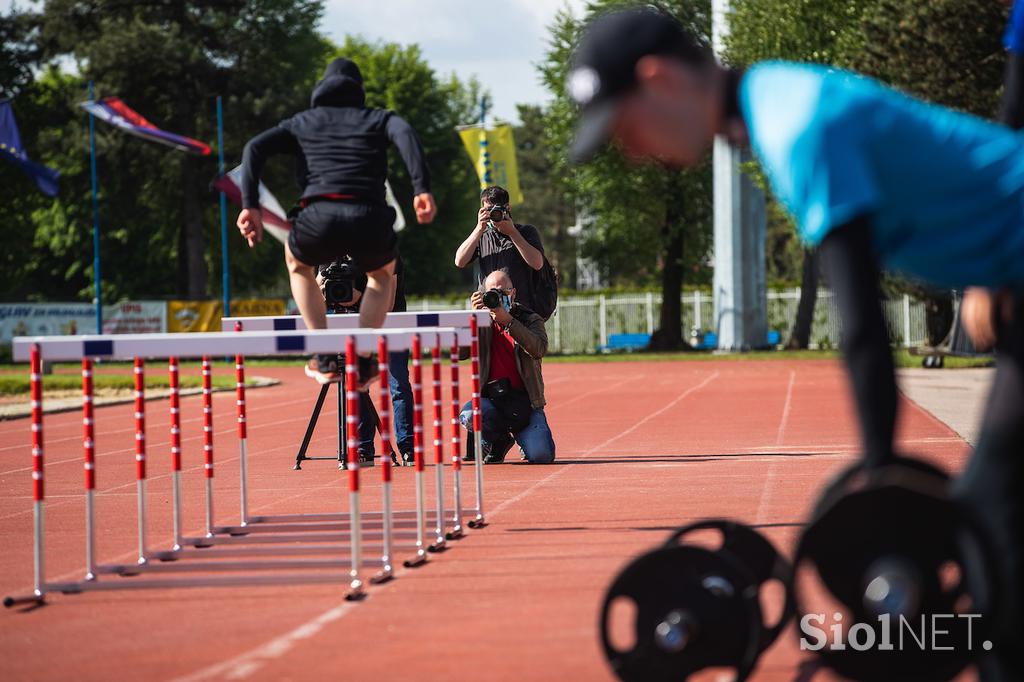 Slovenski skakalci trening Kranj