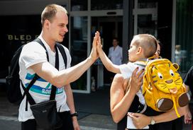 Slovenska košarkarska reprezentanca - odhod v Litvo