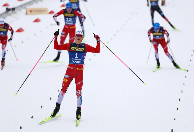 Na današnji preizkušnji na 20 km na svetovnem prvenstvu v Trondheimu so vse tri medalje osvojili Norvežani. | Foto: Reuters