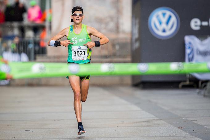 Rok Puhar je slavil že četrto zmago v sklopu ljubljanskega maratona ... | Foto: Žiga Zupan/Sportida