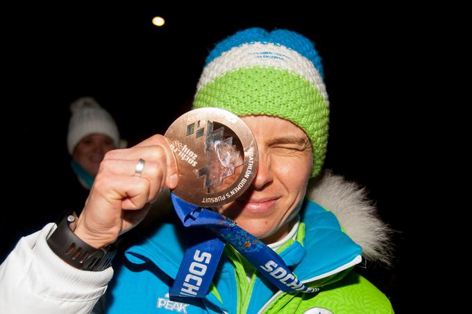 Bronasta olimpijska medalja, ki jo je leta 2014 osvojila v Sočiju, ostaja v njeni lasti. | Foto: Sportida