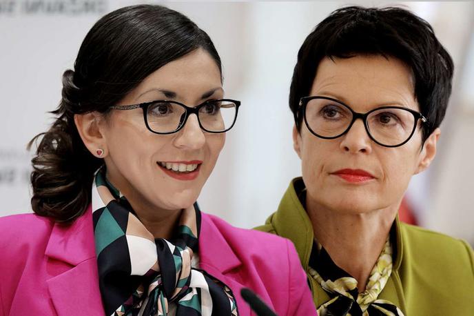 marta kos. emilija stojmenova duh | Emilija Stojmenova Duh in Marta Kos sta soustanoviteljici združenja ONA VE. Prva je tudi ministrica iz kvote Gibanja Svoboda, druga pa podpredsednica te stranke. | Foto STA