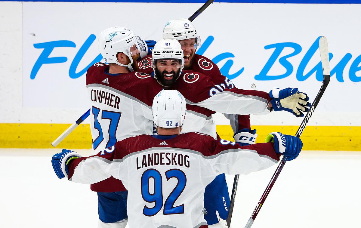 Nazem Kadri Colorado Avalanche 2022 | Nazem Kadri je dosegel odločilni gol za ekipo Colorado Avalanche. | Foto Reuters