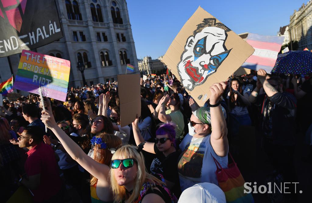 protesti madžarska LGBT