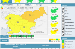 Arso izdal oranžno opozorilo: pihal bo močan veter
