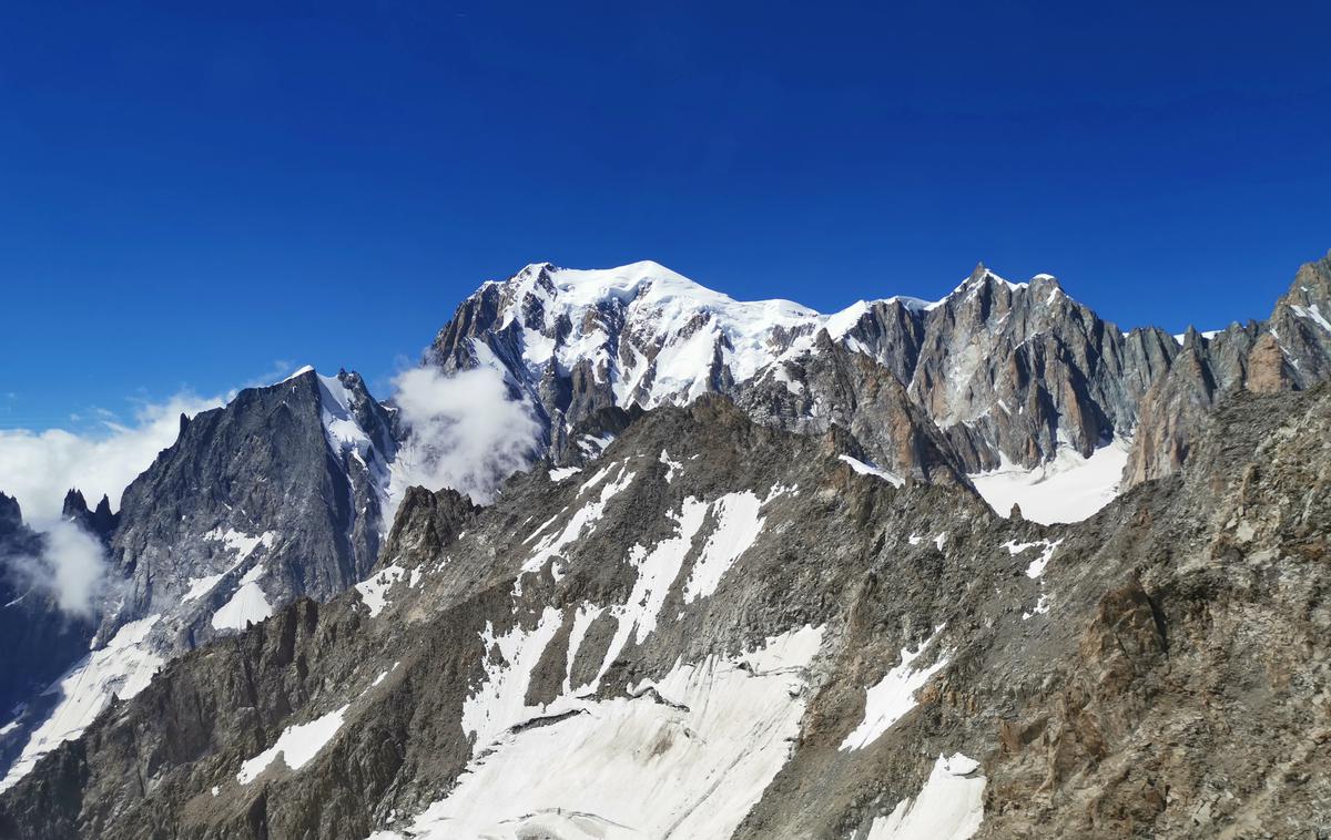 Mont Blanc, Monte Bianco, Punta Helbronner | Pogled na Mont Blanc/Monte Bianco z razgledne točke Punta Helbronner - kaj od tega je v Franciji in kaj v Italiji? | Foto Srdjan Cvjetović