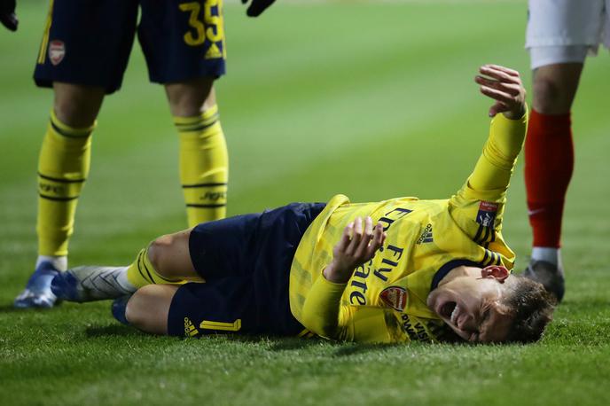 Lucas Torreira | Lucasa Torreiro čaka dolgo okrevanje. | Foto Reuters