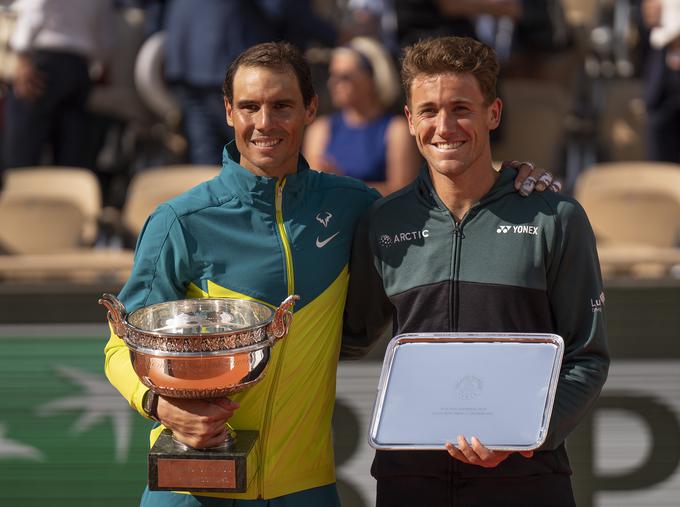 Rafael Nadal in 13 let mlajši Casper Ruud se odlično poznata. | Foto: Reuters