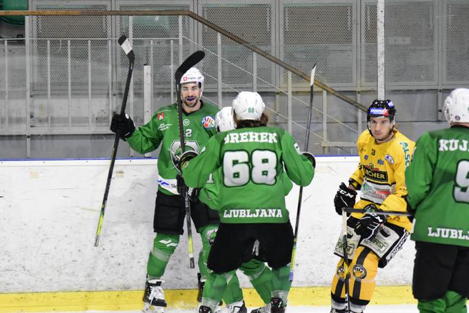 Olimpija je v sredo v ponovitvi lanskega finala Alpske lige s 3:2 premagala Pustertal in se utrdila na vrhu lestvice. | Foto: Eva Brili Grebenar