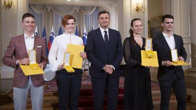 Zlati red za Pogačarja, Gajserja, Artnikovo in Žolnirjevo #video