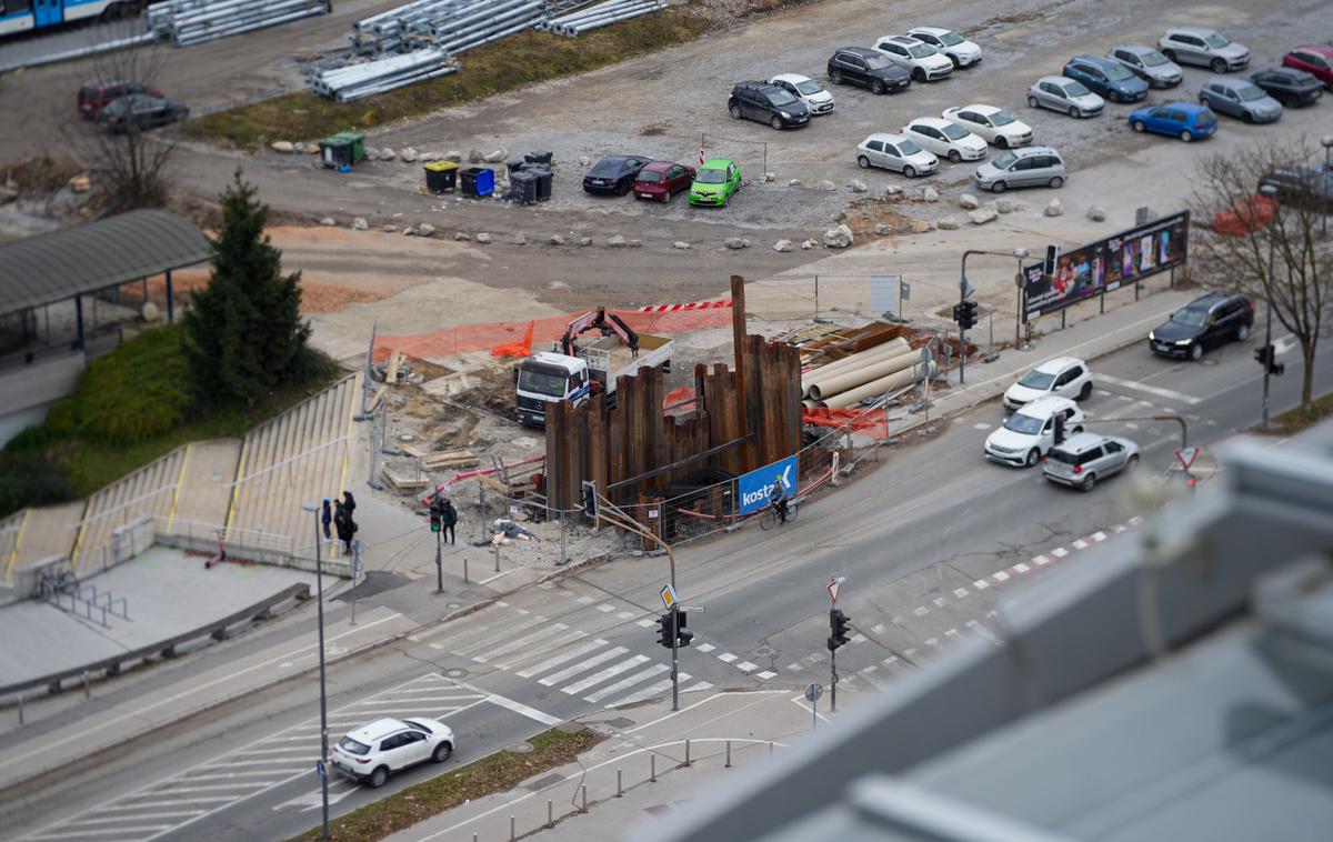 Vilharjeva ulica | Ob Vilharjevi cesti bo v prihodnje zrasla tudi nova ljubljanska avtobusna postaja.  | Foto Jakob Pintar/STA