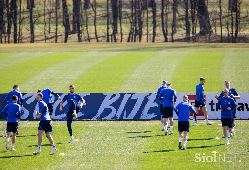 Trening Slovenska nogometna reprezentanca Brdo