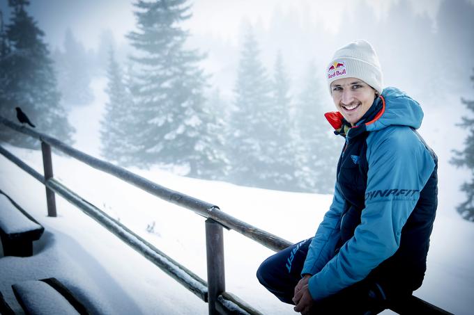 S Kovačičem smo se pogovarjali na Veliki planini, kjer je v okviru novinarske konference Planinske zveze Slovenije predstavil zakonitosti turnega smučanja. | Foto: Ana Kovač