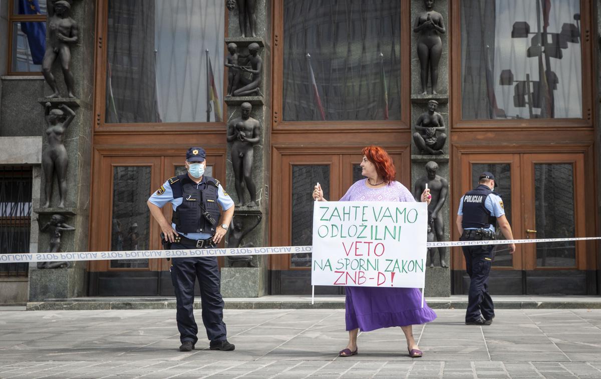 Shod nasprotnikov zakona o nalezljivih boleznih ZNB-D. Anticepilci nasprotniki cepljenja obvezno cepljenje | Foto Bojan Puhek