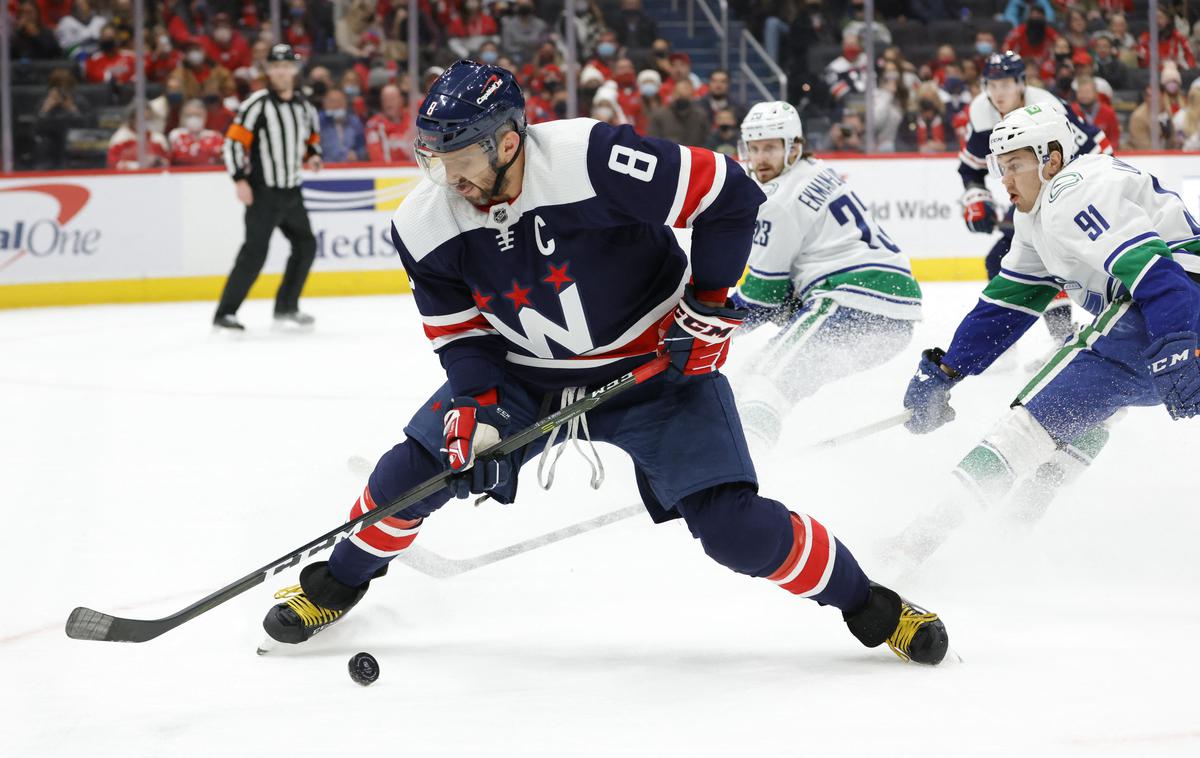 Aleksander Ovečkin | Aleksander Ovečkin je Capitals popeljal v vodstvo, nato je na ledu prevladala ekipa Vancouvra. | Foto Guliverimage