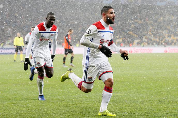 Nabil Fekir | Lyon je z golom v hladni Ukrajini rešil zvezdnik Nabil Fekir. | Foto Reuters