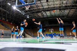 slovenska košarkarska reprezentanca trening