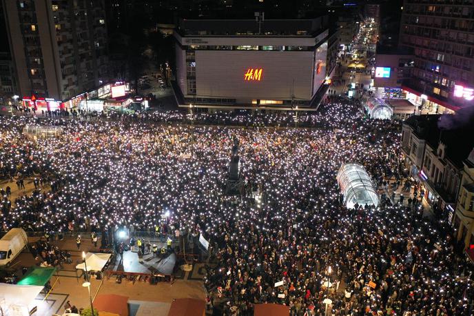 Protest | Množični protest v Nišu | Foto Pixsell