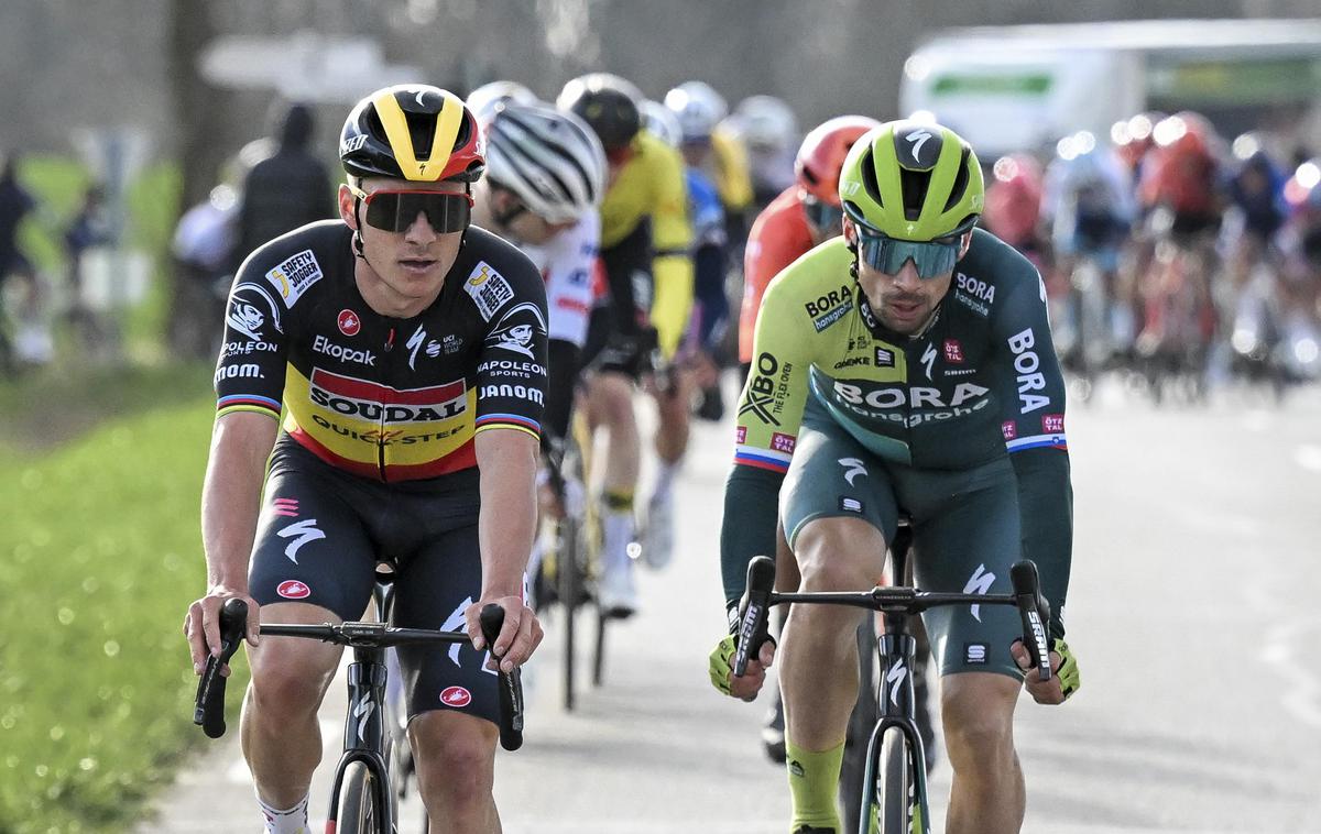 Primož Roglič Remco Evenepoel | Remco Evenepoel in Primož Roglič sta bila po padcu na Dirki po Baskiji skupaj v bolnišnici. | Foto A.S.O./Billy Ceusters