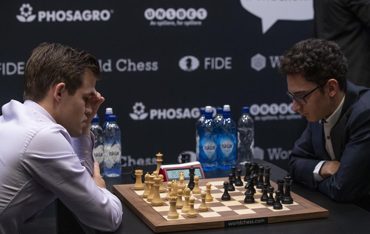 Magnus Carlsen Fabio Caruano | Magnus Carlsen je ubranil naslov prvaka. | Foto Getty Images