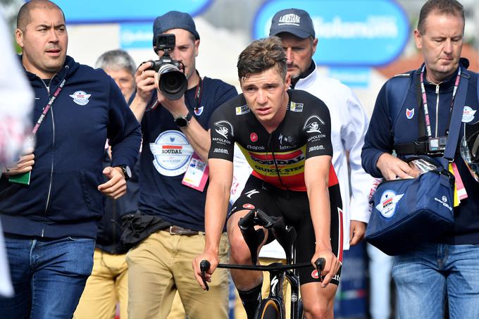 Remco Evenepoel je v nedeljso končal z letošnjim Girom. | Foto: Reuters