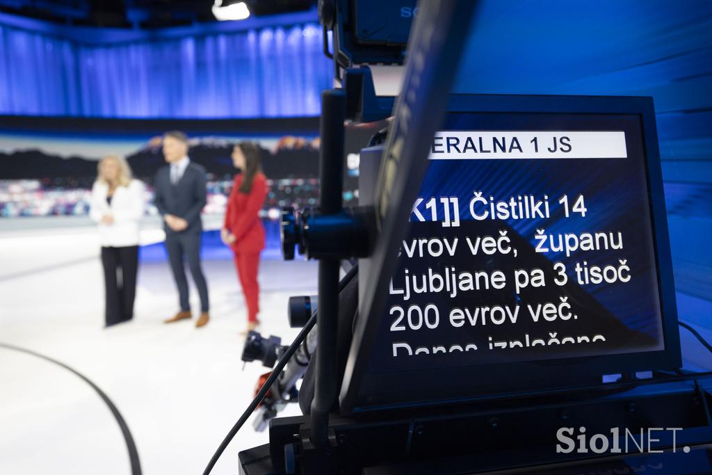 predstavitev novega studia za informativne oddaje na Televiziji Slovenija. RTVSLO