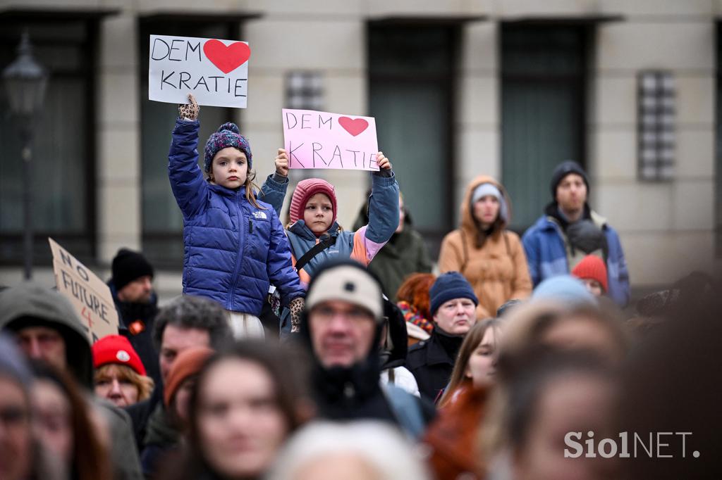 Protest proti skrajni desnici, Berlin, Nemčija