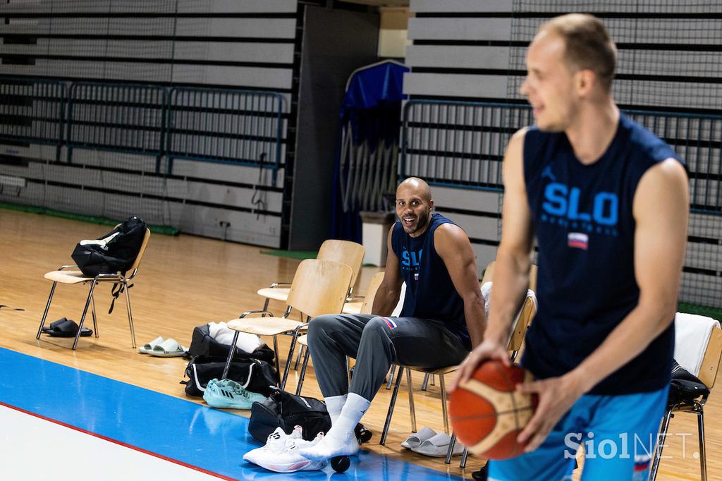 slovenska košarkarska reprezentanca trening