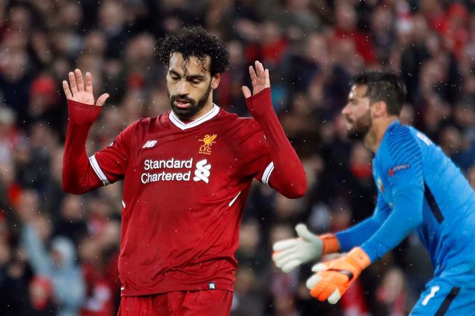 Mohamed Salah se po mnenju Kloppa še ne more primerjati s Cristianom Ronaldom oziroma Lionelom Messijem. | Foto: Reuters