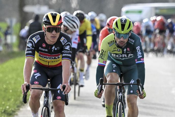 Primož Roglič Remco Evenepoel | Remco Evenepoel, ki se je v začetku aprila poškodoval na Dirki po Baskiji, bo pripravljen na Tour, zagotavlja Patric Lefevere.  | Foto A.S.O./Billy Ceusters