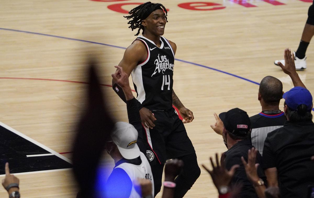 Terance Mann Los Angeles Clippers | Terance Mann je bil ob zgodovinskem napredovanju Los Angeles Clippers v tretji krog končnice z 39 točkami najbolj razpoložen košarkar Kalifornijcev. | Foto Guliverimage