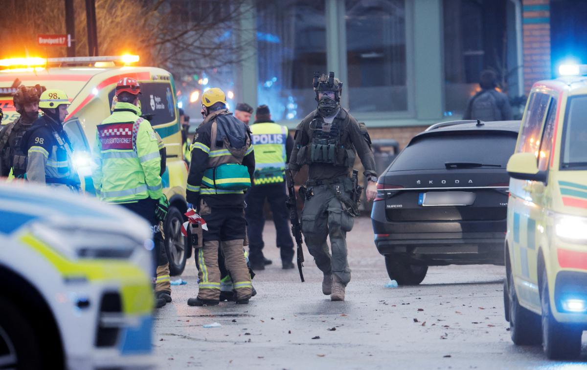 Streljanje Švedska | Po navedbah policije je strelec verjetno deloval sam. Po napadu naj bi si sodil sam. | Foto Reuters