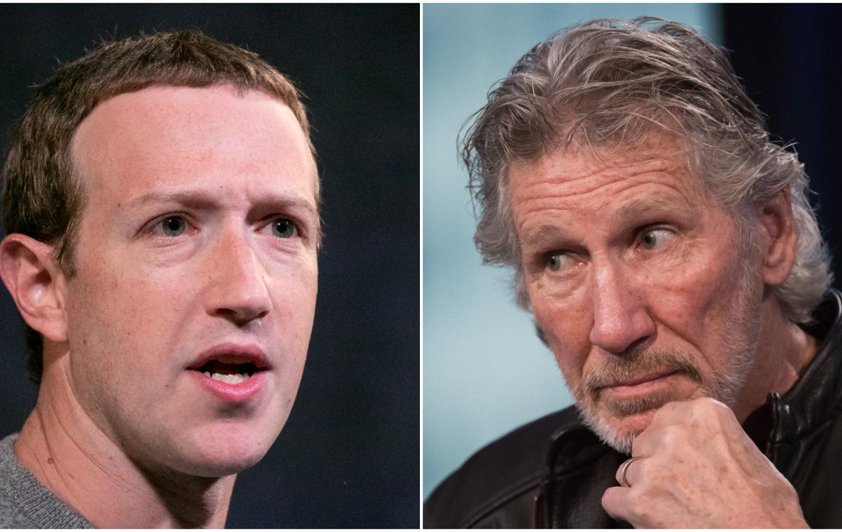 Mark Zuckerberg Roger Waters | Mark Zuckerberg naj bi želel v oglasu uporabiti eno najbolj znanih skladb skupine Pink Floyd, ki jo je napisal Roger Waters. | Foto Guliverimage/AP