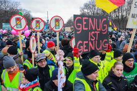 Protest kmetov v Berlinu