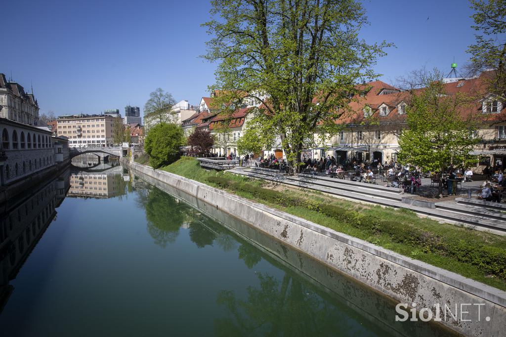 Odprtje gostinskih teras v Ljubljani