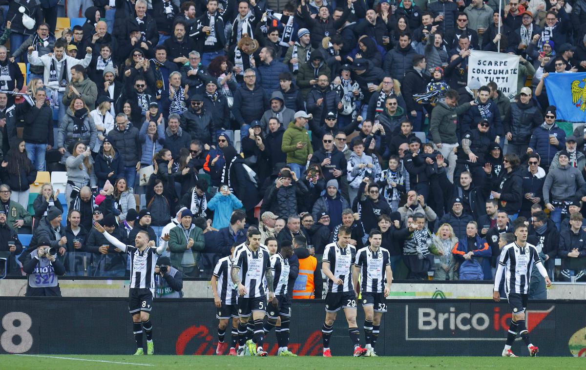 Lovrić Udinese Venezia | Sand Lovrić je popeljal Udinese v vodstvo z 2:0. | Foto Guliverimage