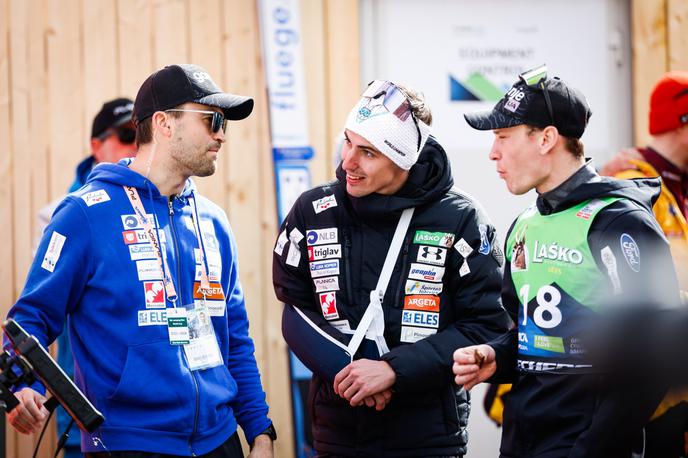 Robert Hrgota Timi Zacj Anže Lanišek | Robert Hrgota ostaja na mestu glavnega trenerja in bo imel izziv, kako zakrpati vrzel ob odhodu šampiona Petra Prevca. | Foto Anže Malovrh/STA