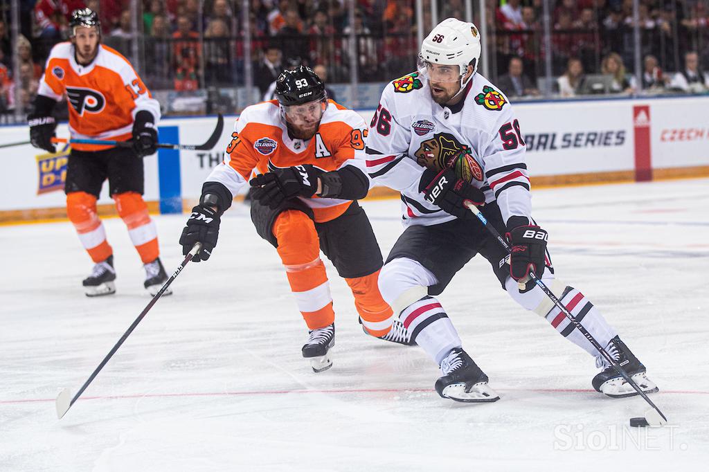 Chicago Blackhawks - Philadelphia Flyers NHL v Pragi 2019