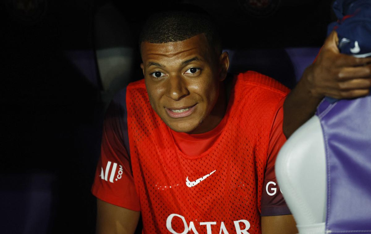 Kylian Mbappe | Kylian Mbappe je dolgoletna želja madridskega Reala, tudi sam pa ne skriva simpatij do belih baletnikov. Obožuje pa tudi igranje v dresu PSG. | Foto Reuters