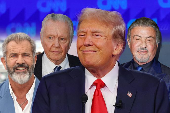 Donald Trump, Sylvester Stallone, Mel Gibson, Jon Voight | Foto Guliverimage, Reuters, Shutterstock